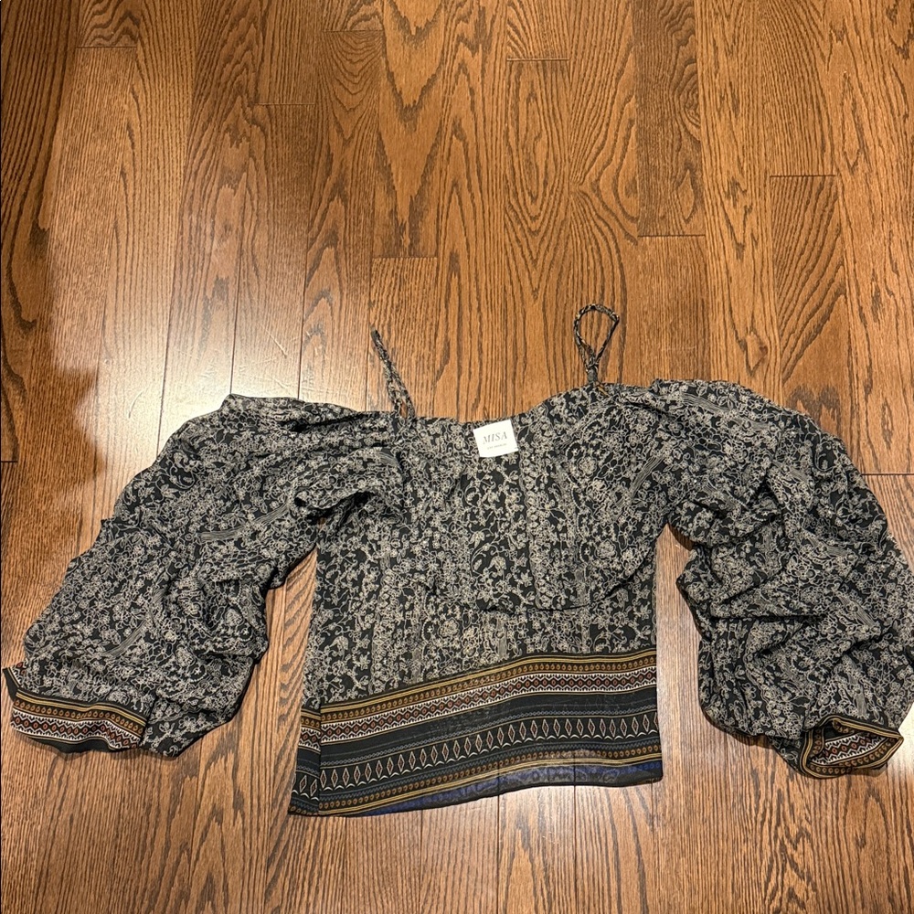 MISA Patterned Blouse